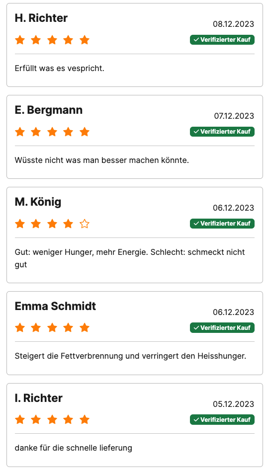Erfahrungen mit Shape Kapseln